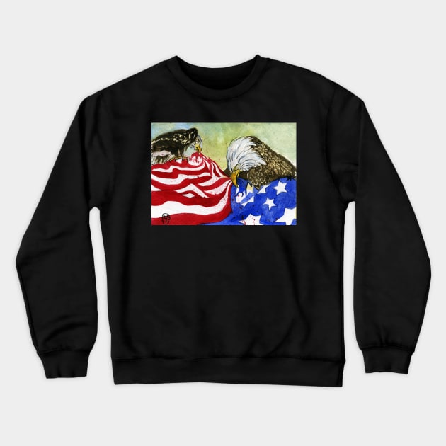 America Divided Crewneck Sweatshirt by Rec Affect Band Merch